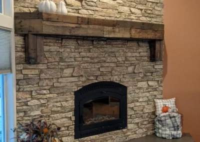 Custom Concrete Hearth Installation from Lawler Construction